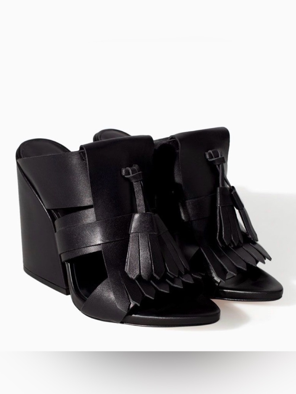 ZARA COLLECTION BLOCK HEEL WOMENS SHOES SIZE 38 US 7 1/2-8
